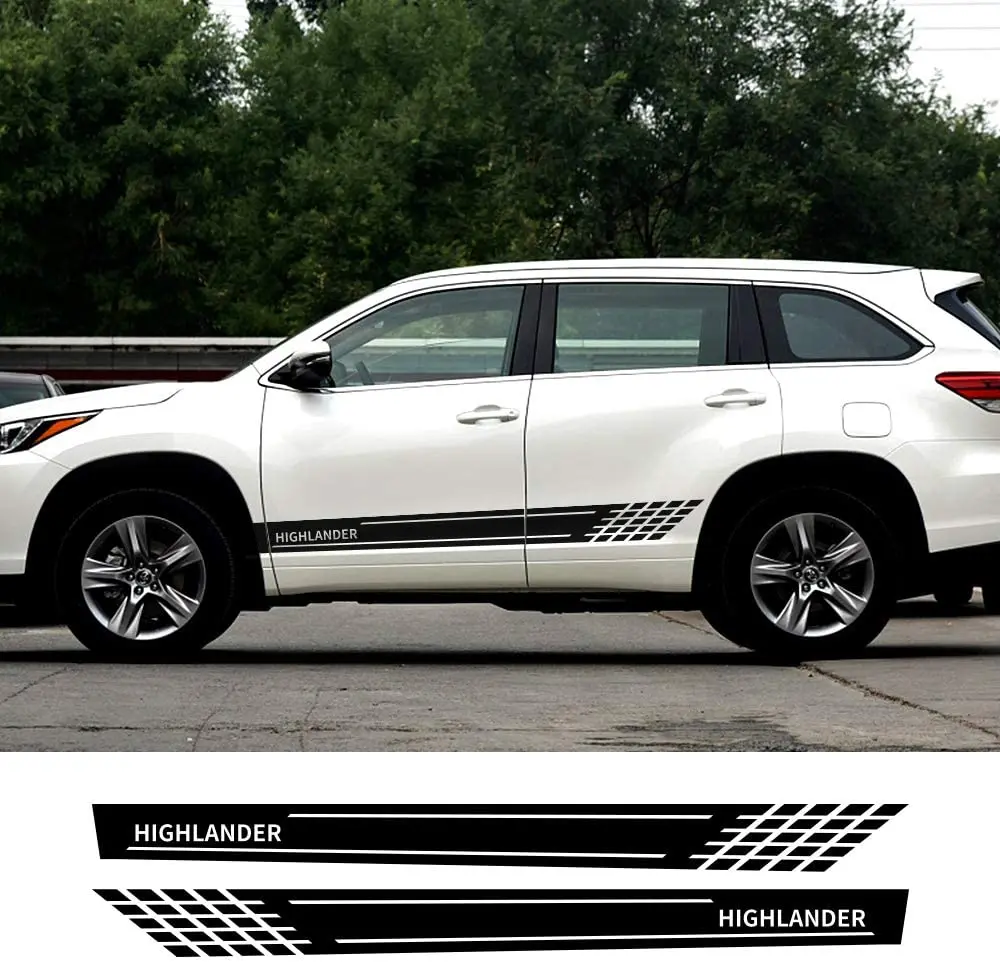 

HLLebw Car Stickers Vinyl Decal Graphic, for Toyota Highlander