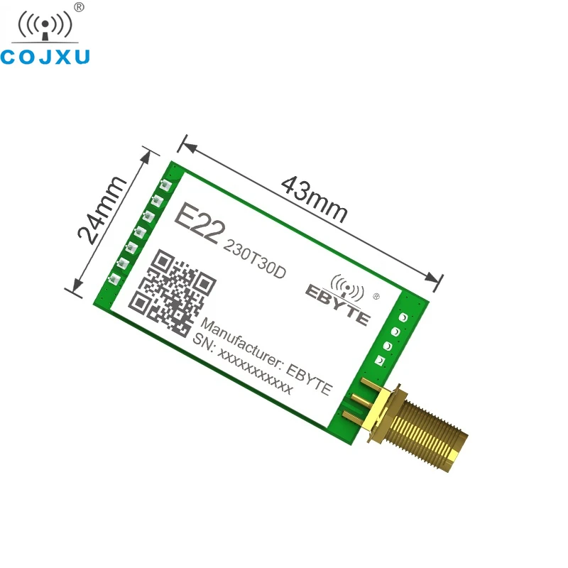 SX1262 Wireless Rf Lora Module 230MHz 10km Long Distance 30dBm SMA-K RF Cojxu E22-230T30D  LoRa Transceiver Receiver