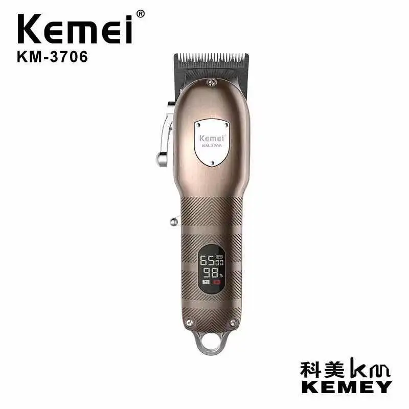 

kemei hair clipper KM-3706 fast charge and long time working barber professional hair clipper