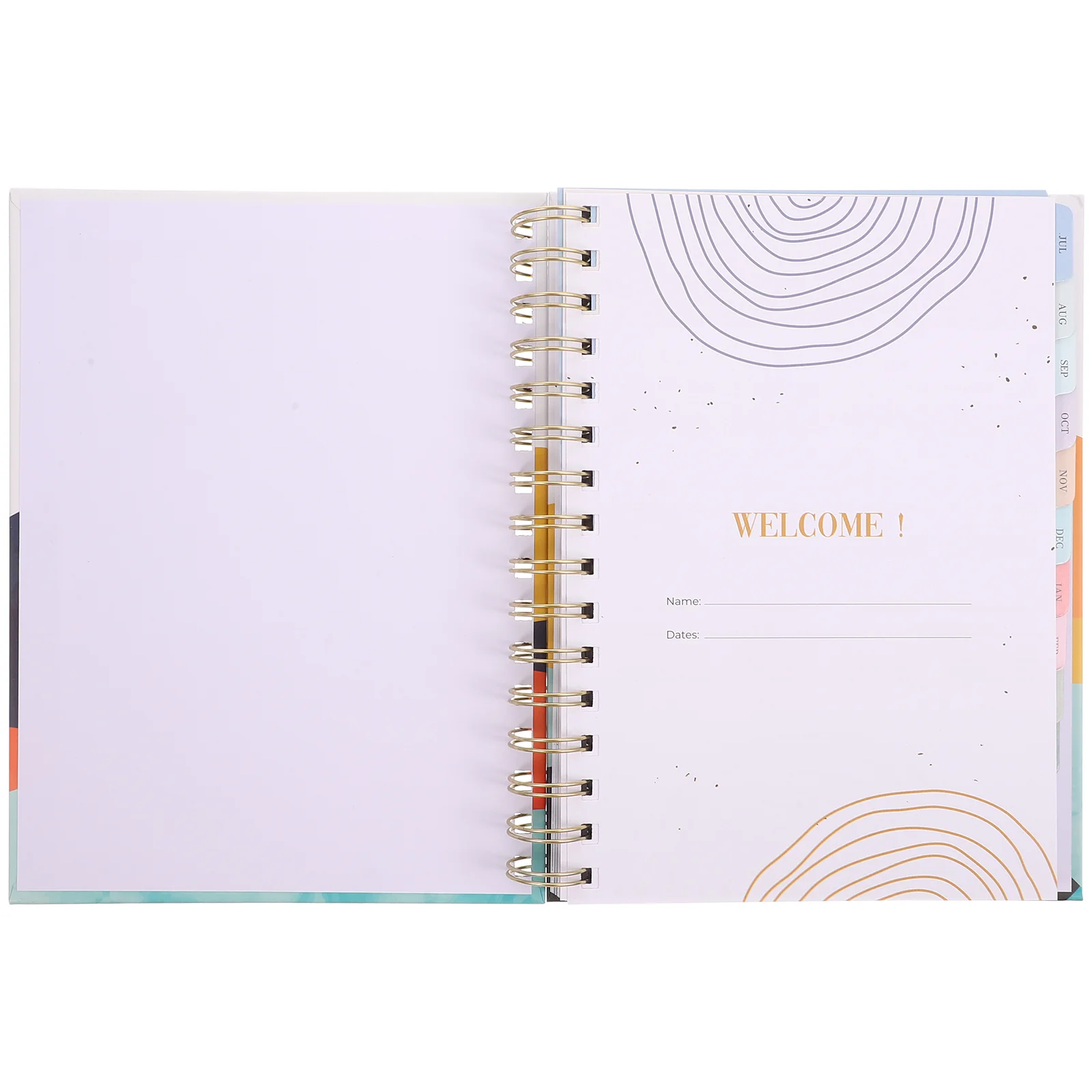 

English Planning Notebook Planner Notebook with Divider Page Note Taking Planner