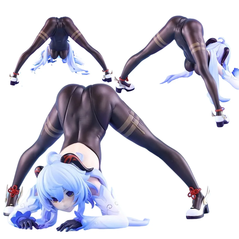 

12cm Genshin Impact Figures on All Fours Position Figurine Ganyu Anime Figure Pvc Statue Model Collectible Ornaments Toys Gift