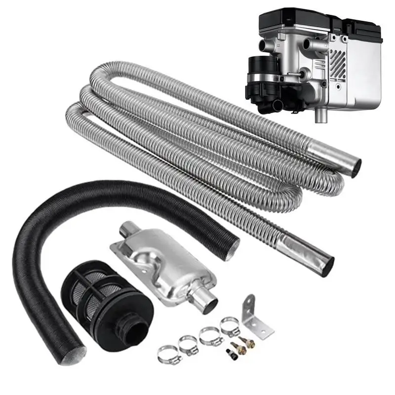 

Car Parking Heater Exhaust Pipe Kit Muffler Air Heater Accessories Stainless Steel Tube Heater Air S Car Heater Kit