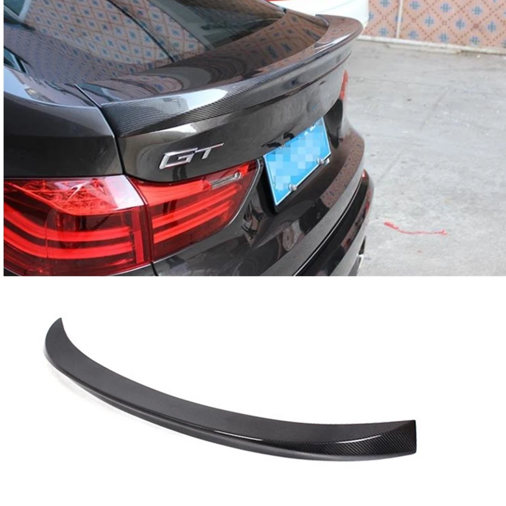 

Carbon Fiber Car Rear Spoiler Wing Tailgate Trim Trunk Flap Splitter Lip Auto Part For BMW F07 5 Series 2010-2017 GT