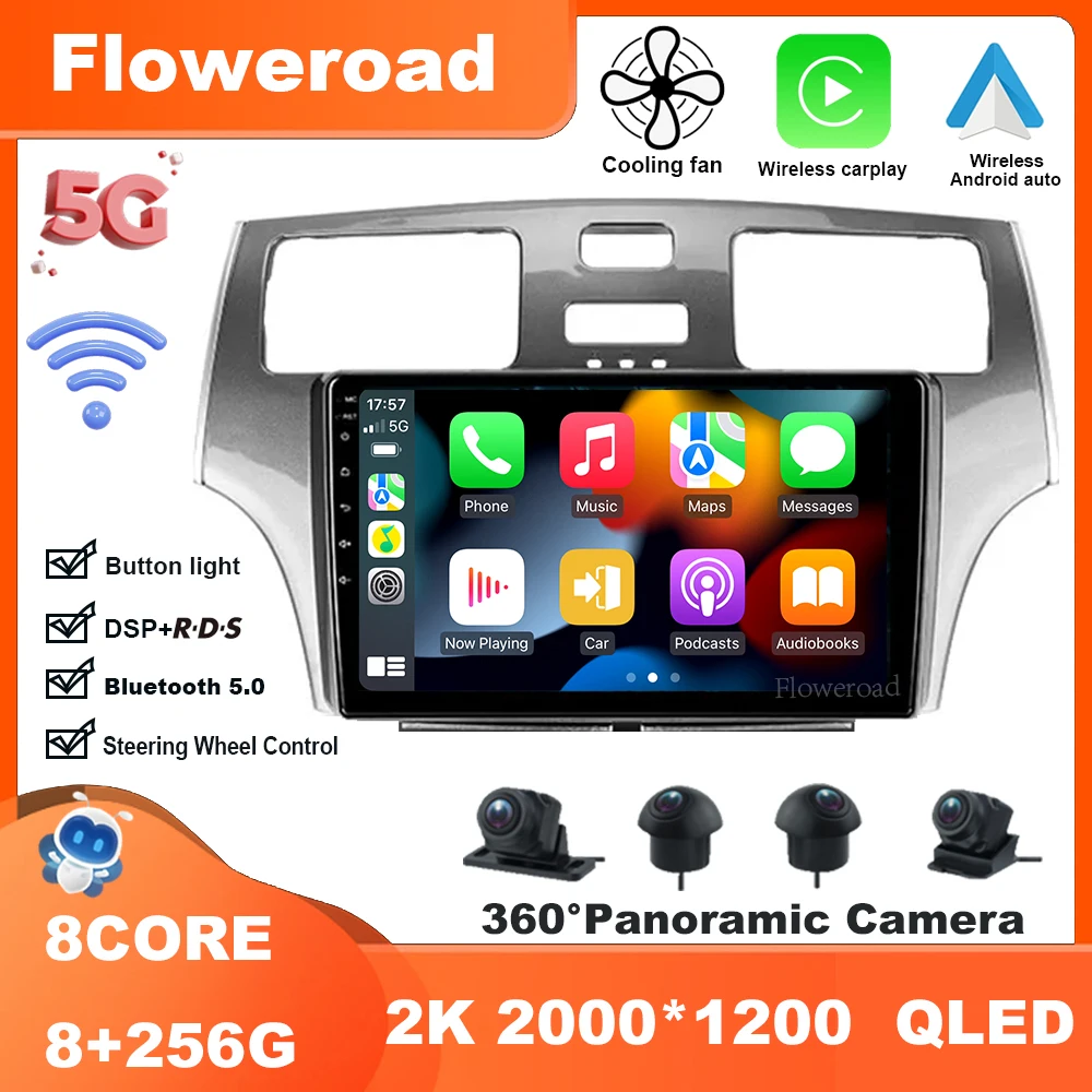 

Android13 Multimedi плеер навигации стерео для Lexus ES300 ES 300 ES330 XV30 ES 330 2001-2006 GPS Carplay авто 5GWiFi BT5.0