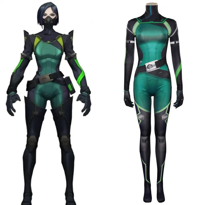 

VALORANT Viper Cosplay Costume Jumpsuit Outfits Halloween Carnival Suit