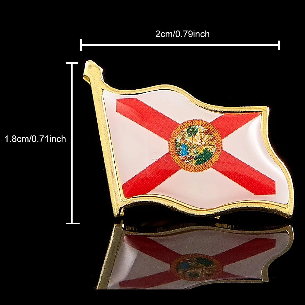 Цветная булавка с лацканами штата Флориды Майами аксессуар для одежды украшение