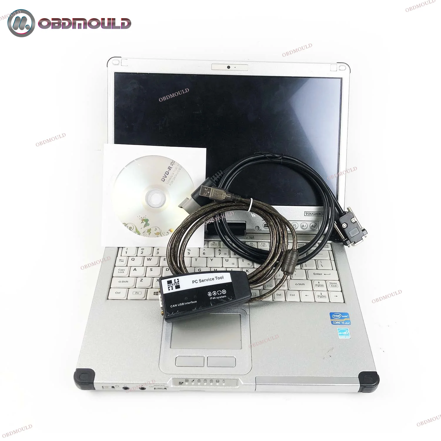Фото USB-интерфейс Ifak CAN для вилочного погрузчика hyster yale для Yale hyster PC Service Tool диагностический комплект сканер + ноутбук CFC2 №1