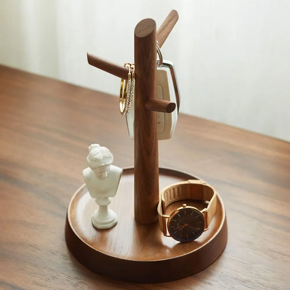 

Household Wooden Branch for Desktop, Hallway Mug Rack Jewelry Display Stand Storage Tray Desk Organizer Storage Rack