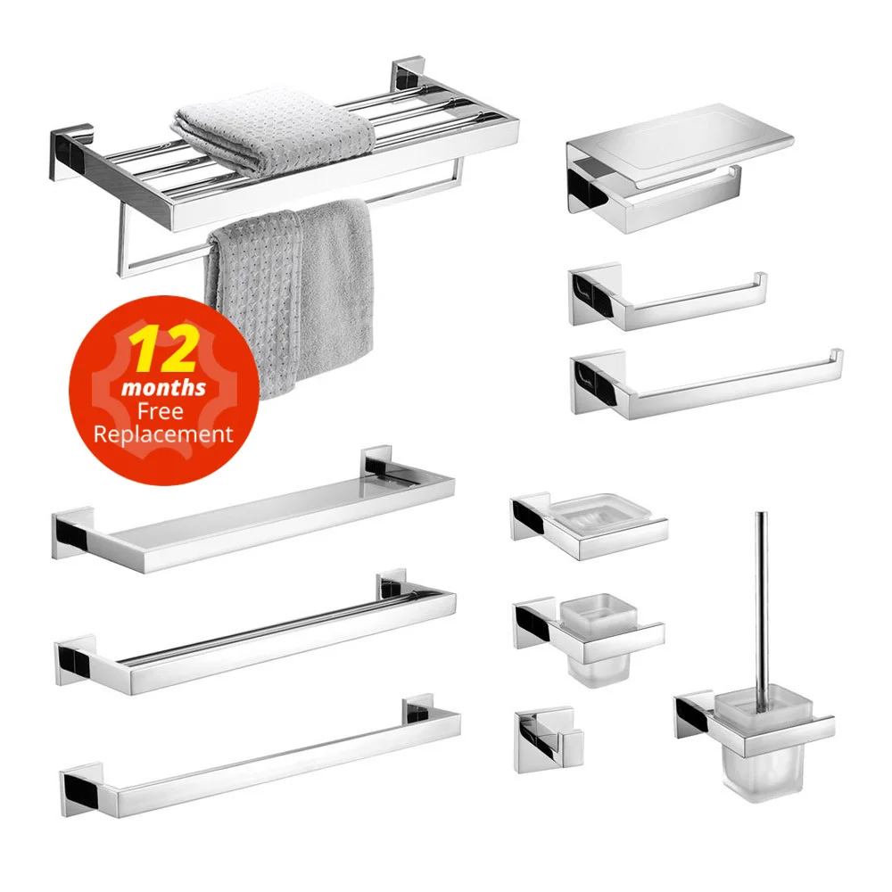 Нержавеющая сталь оборудование для ванной комнаты Хромированная полированная вешалка для полотенец держатель для туалетной бумаги крючок для полотенец аксессуары для ванной комнаты - Топ товары с Алиэкспресс