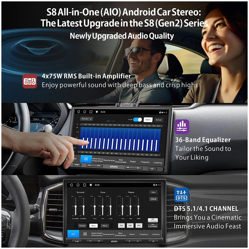 Мультимедийная магнитола ATOTO S8 AIO мультимедийная стерео-система на Android с