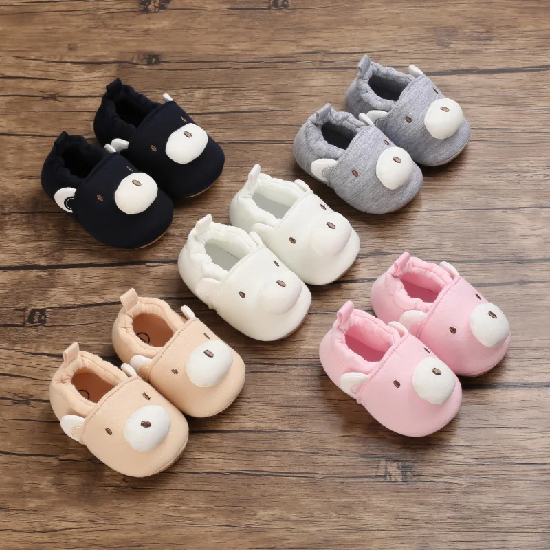 

Infant Baby Girl Soft Crib Shoes Cartoon Booties Non-slip Newborn Boy First Walkers Cartoon Shoes Winter Warm Toddler Sneaker