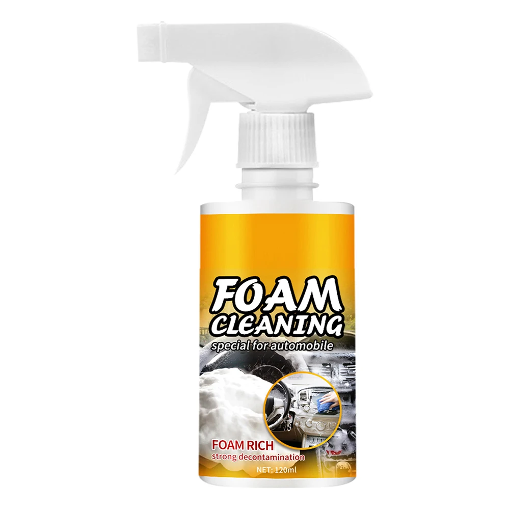 

120ml Multi-purpose Foam Cleaner Anti-aging Cleaning Automoive Car Interior Home Cleaning Foam Cleaner Home Cleaning Foam Spray