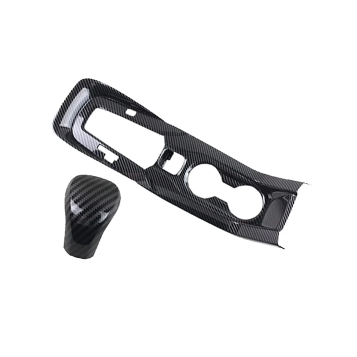 

Рукоятка рычага переключения передач Панель консоли отделка Крышка держатель чашки стикер аксессуары для Toyota Corolla 2020-2022, ABS углеродное волокно