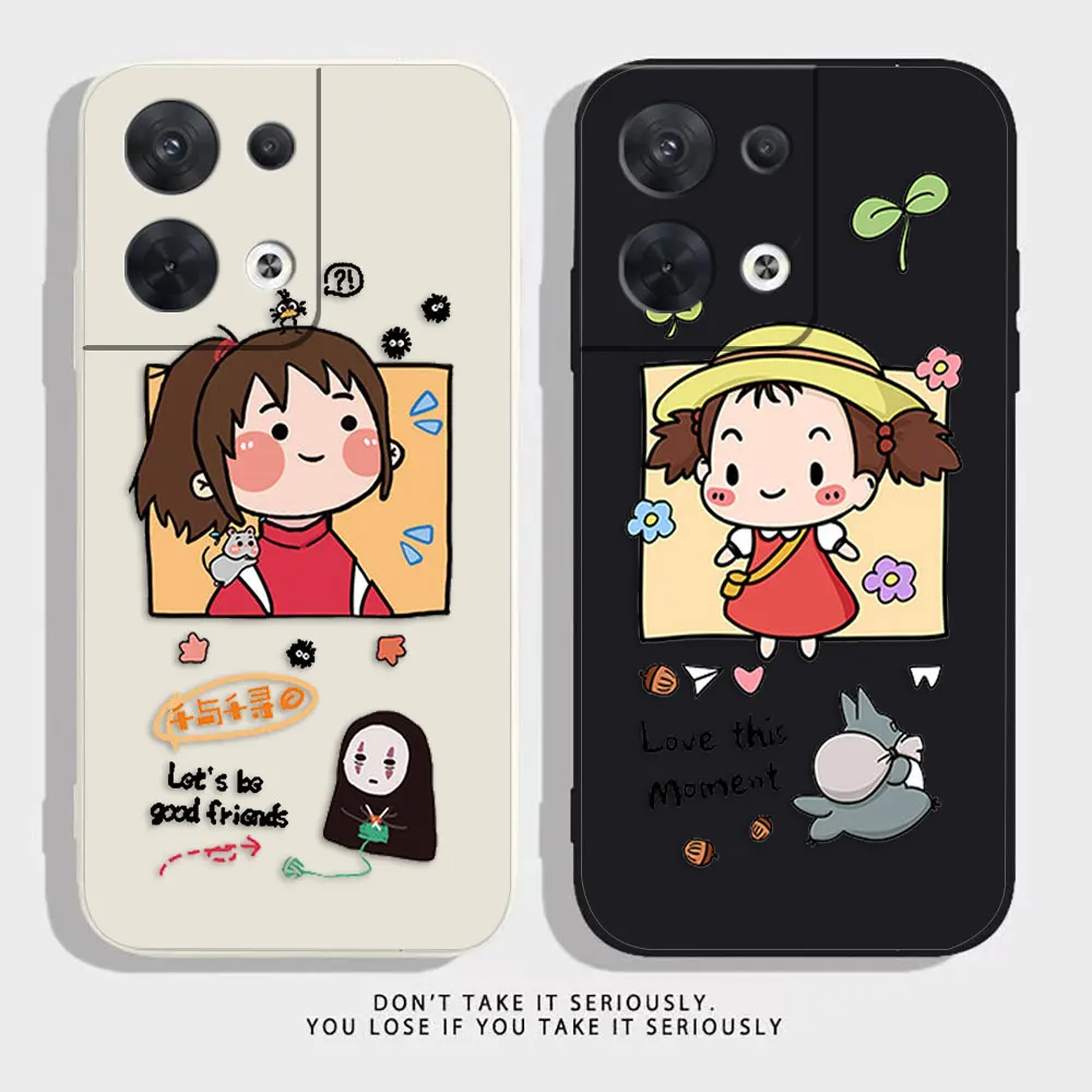

Spirited Away Chihiro Ogino Phone Case For OPPO RENO 8 7 9 6 7SE 5 4 4SE 4 3 4G 5G PRO PLUS Colour Liquid Case Cover Funda Shell