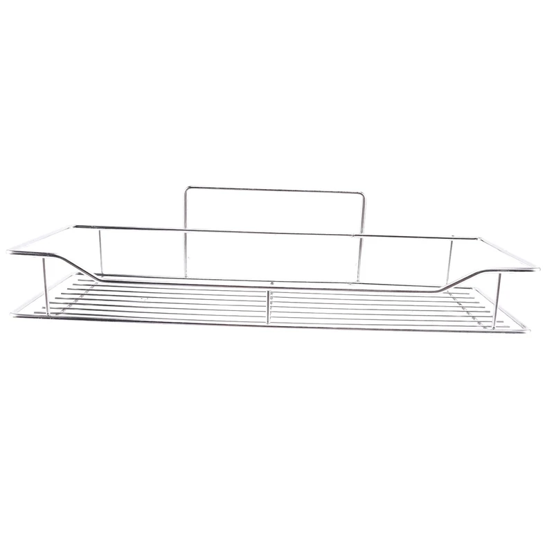 

Stainless Steel Bathroom Storage Shelf Punch-Free Kitchen Bathroom Toilet Wall Hanging Storage Rack Large