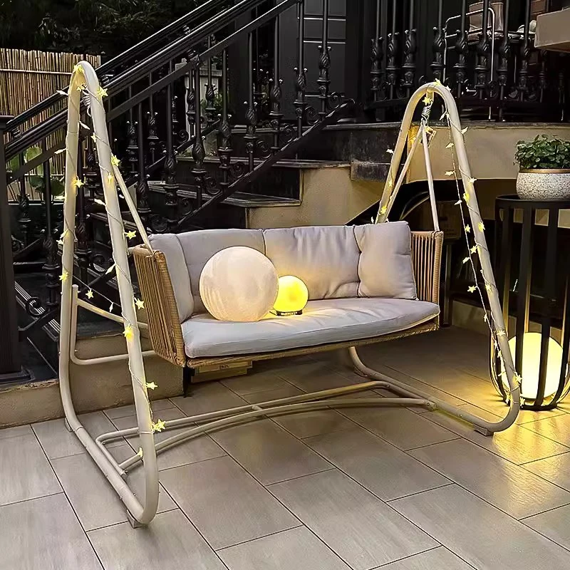 Качающийся шезлонг для террасы качели патио гамак подвесные садовые отдыха