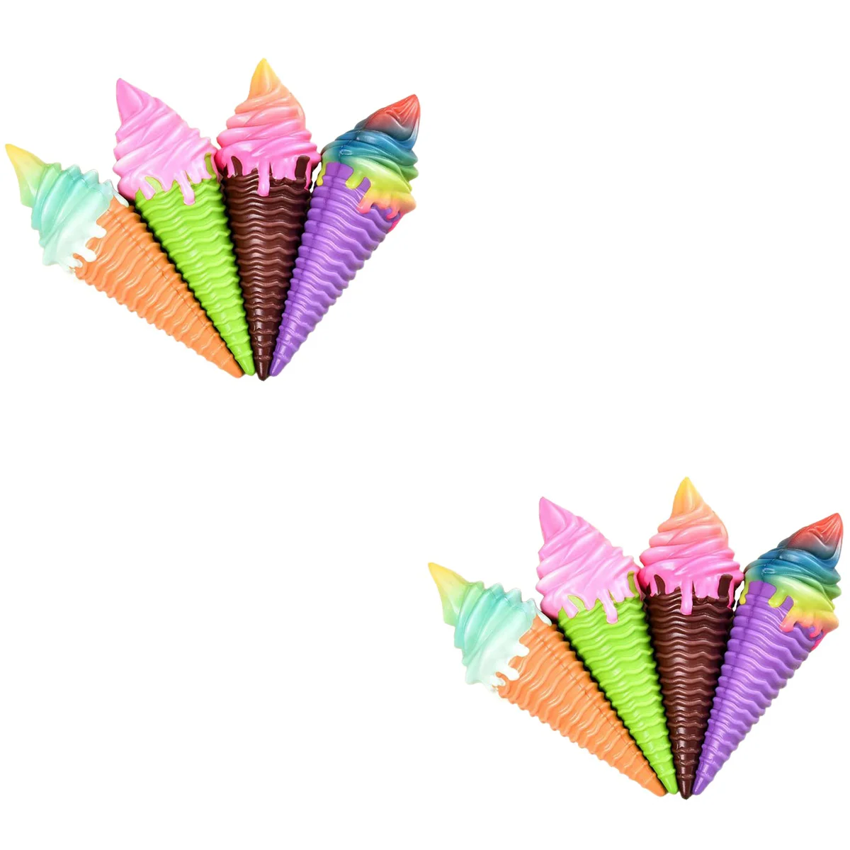 

8 pcs Simulation Ice Cream Model Ice Cream Cone Display Props