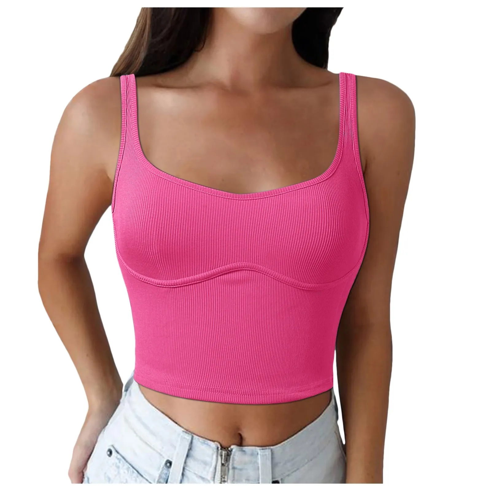 Пикантный жилет костюм для тренировок женщин Укороченный трикотажный бесшовный