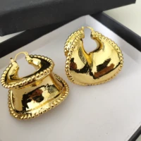 dubai bridal earrings for women exaggerate gold plated 10 shape dangle earrings unusual wedding party jewelry set gifts