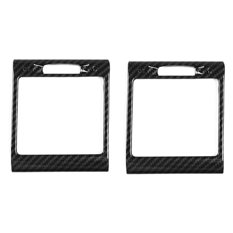 

2Pcs Carbon Fiber Console Side Air Conditioning Outlet Frame Cover Trim For Mercedes Benz G-Class W463 G500 2004-2018
