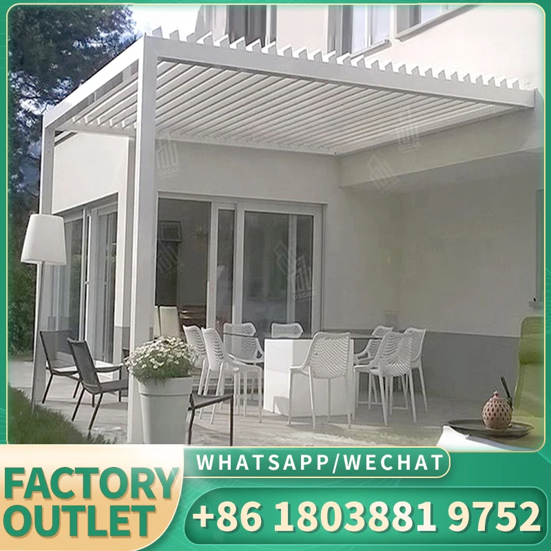 Модный садовый сарай Лувр биоклиматическая искусственная внешняя электрическая