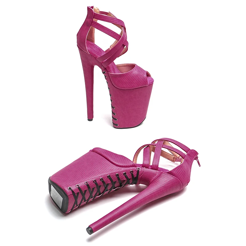 Сандалии Leecabe из искусственной кожи босоножки на платформе и высоком каблуке с