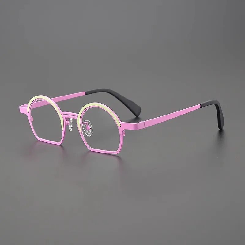 Сверхлегкие модные очки в оправе одного цвета женские полукруглые