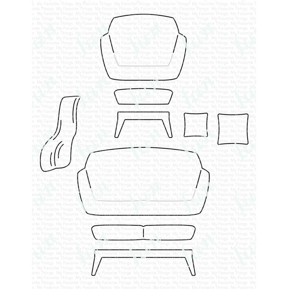 

Arrival New 2022 Take a Seat Die-namics Sofa Metal Cutting Dies Diy Embossing Making Scrapbook Album Craft Decor Molds Handmade