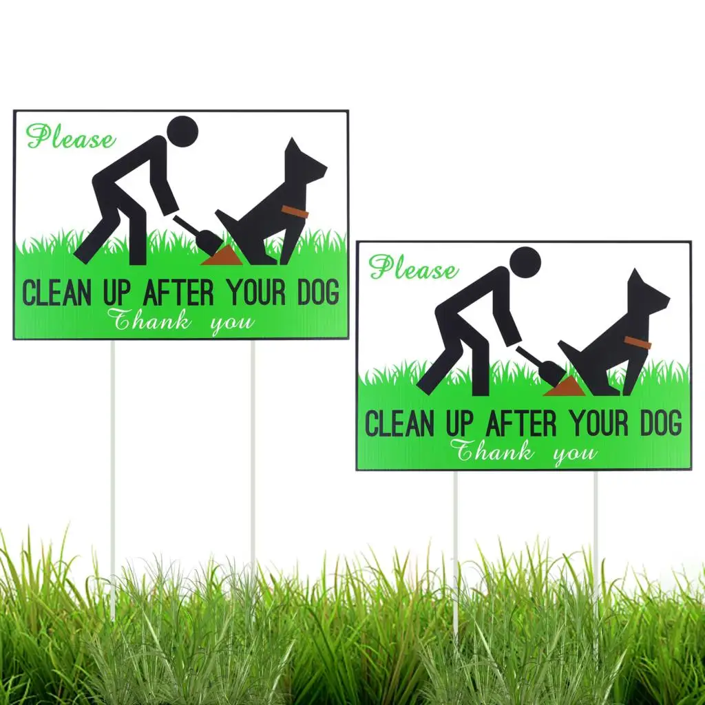 

No Peeing Dog Yard Sign With Metal Wire Yard Card Lawn Warning Sign