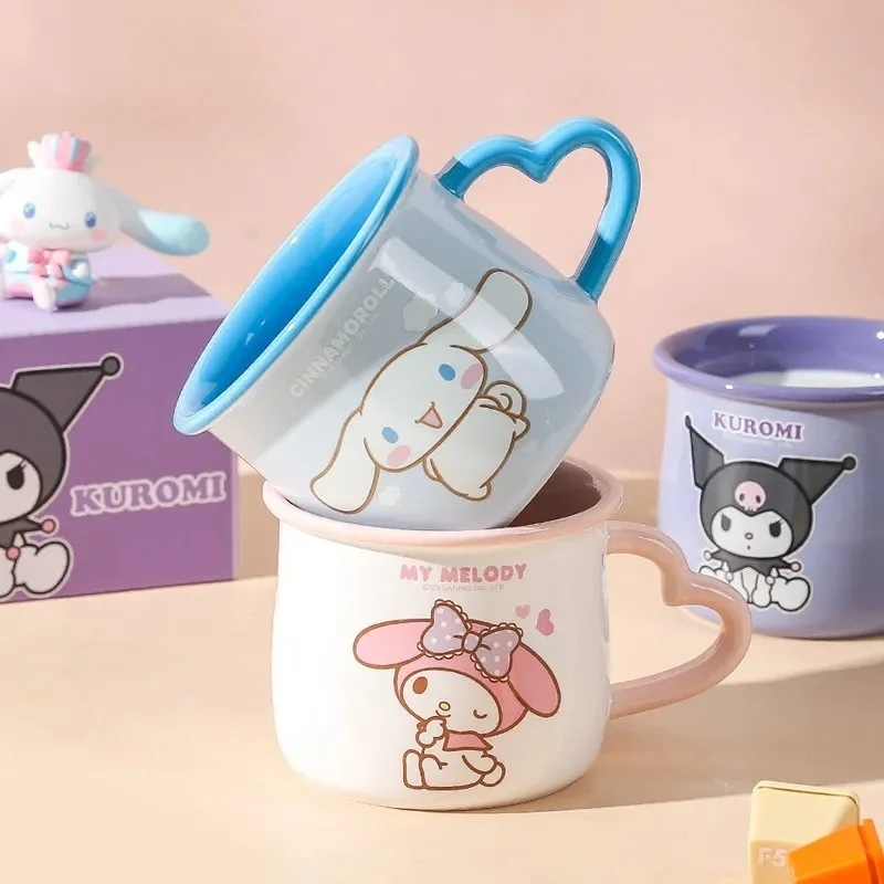 Sanrio серия семья Kuromi Корица моя мелодия кружка керамическая для завтрака молочная