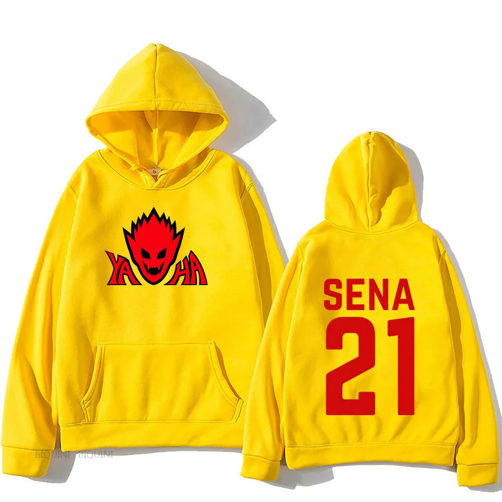 

Baseball Anime Eyeshield 21 Hoodies Fashion Manga Cartoon Print Long Sleeve Sweatshirts Y2k Kopp Streetwear Winter Clothes Male