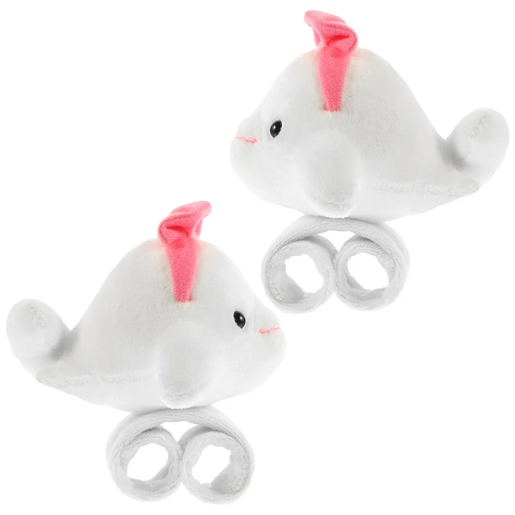 

2pcs Animal Slap Bracelet Slap Bands Stuffed Whale Wristband Party Favors