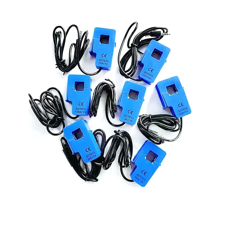 Фото SCT013 Высокое качество 5A 10A 15A 20A 30A 50A 60A SCT-013-000 Неинвазивный датчик переменного тока Трансформатор тока с разделенным сердечником №1