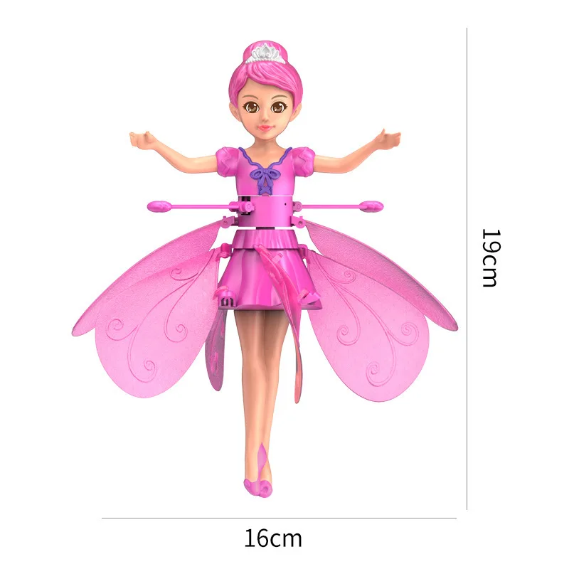 Creative Princess Fairy Toys Dancers Doll Electric Flying Toys Mini Hand Suspension Toys RC Helicopter Children Christmas Gifts images - 6