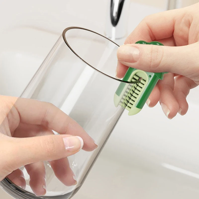 

3 In 1 Cleaning Brush Cup Scrubber Long Handle Lazy Bottles Brush Glass Cleaner Thermos Washing Brush Kitchen Clean Accessories
