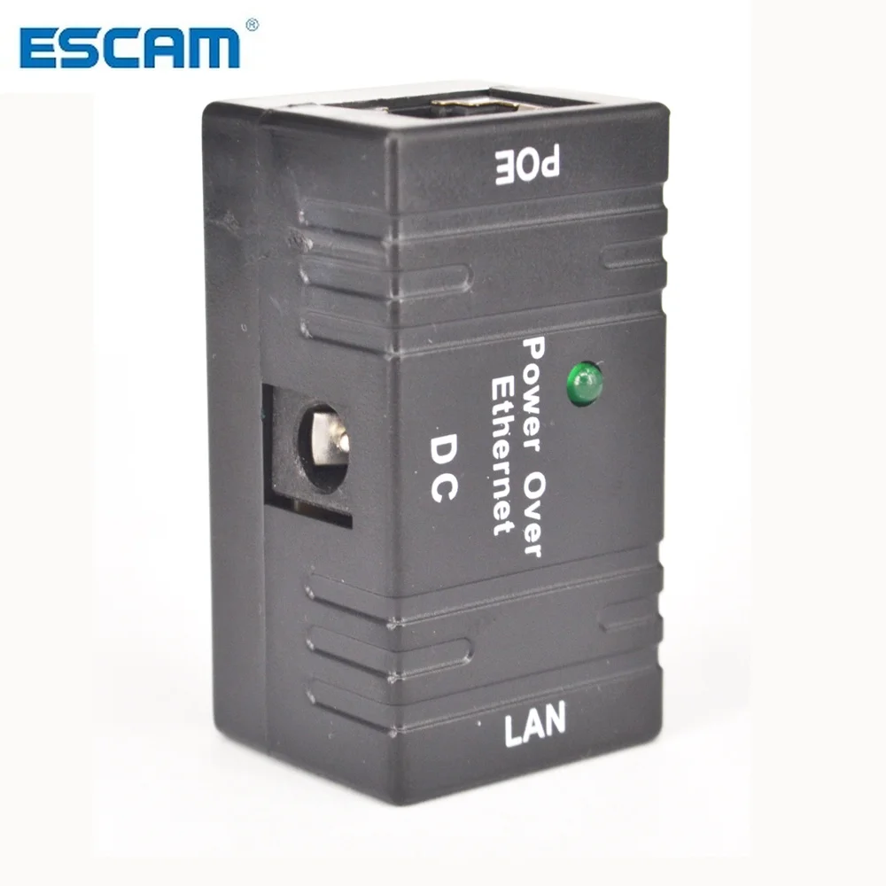 ESCAM POE Splitter Injector Passive DC Power Over Ethernet RJ45 10/100mbp Wall Mount Adapter For LAN Network Security IP Camera