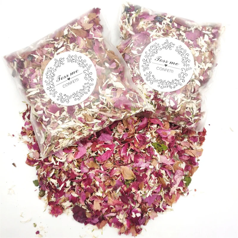 

1/5/10Packs Dried Flower Rose Petals Natural Wedding Confetti Pop Bridal Shower Birthday Party Decoration DIY Valentine Day Gift