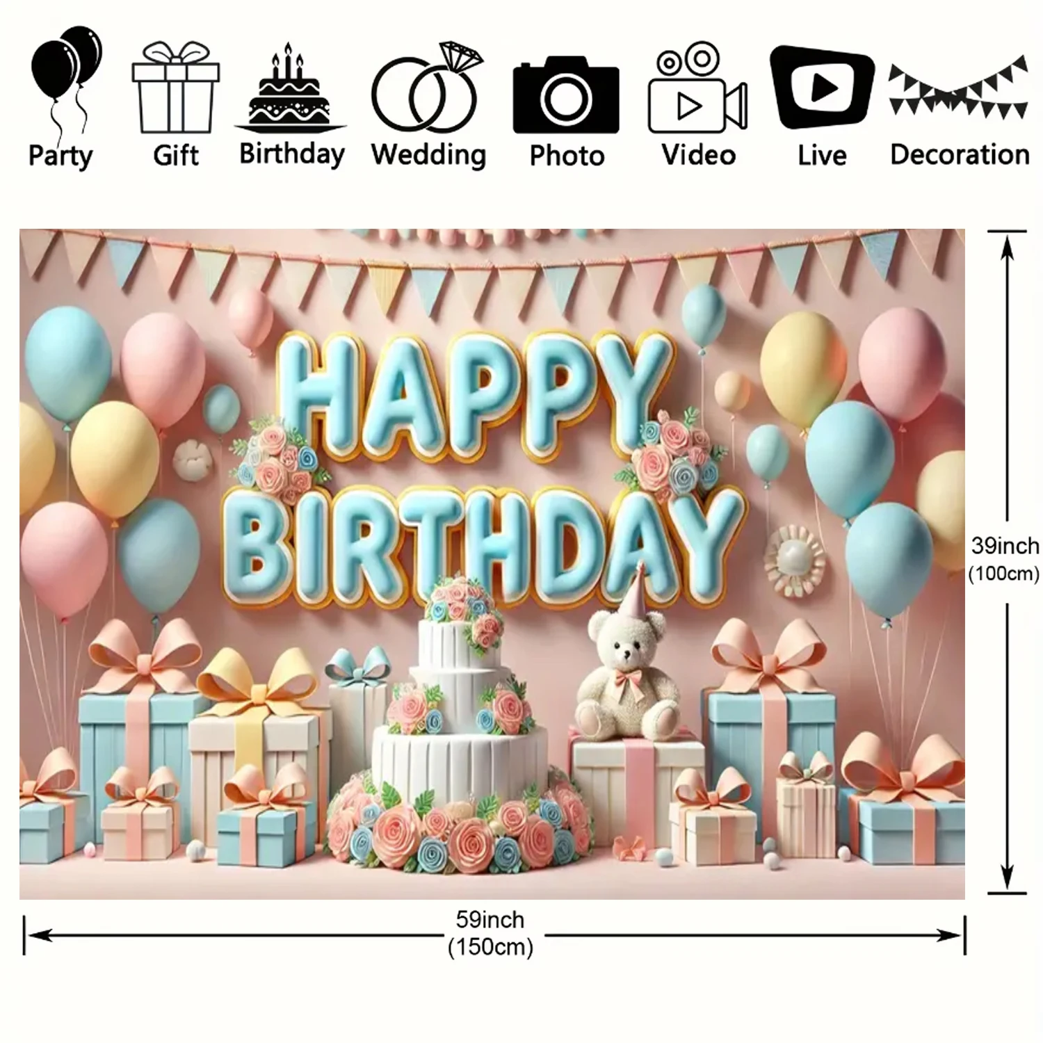 Милый 3D мультфильм Белые коричневые медведи тема фотографии фон Красочные