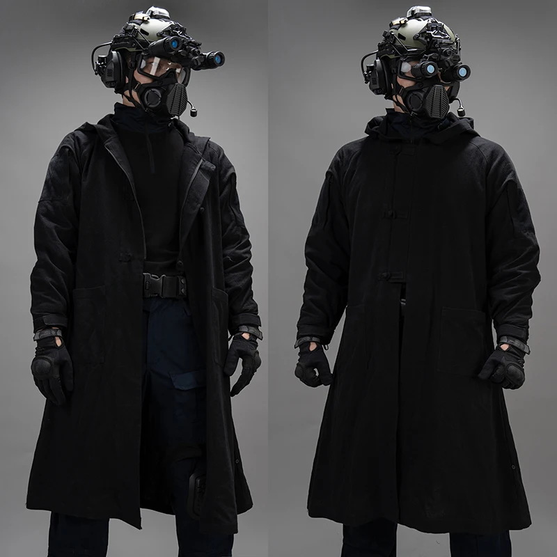 Тактическое улучшение лабораторное пальто полностью из хлопка имитация конопли