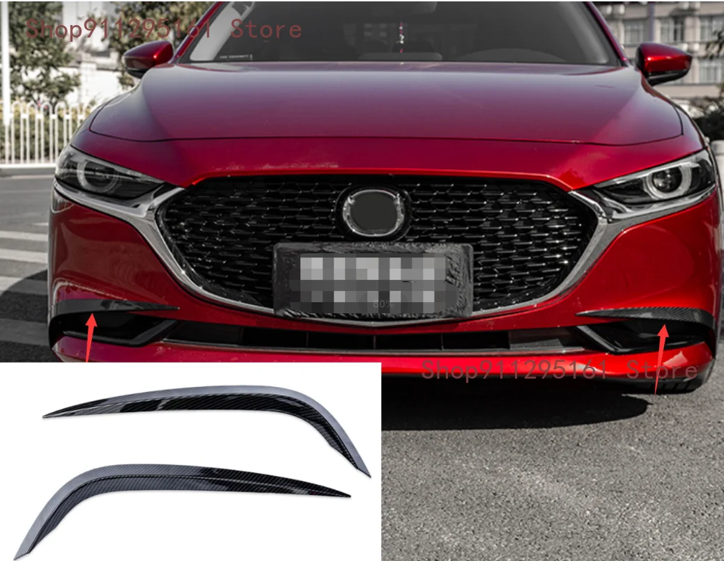 

Аксессуары для Mazda 3 BP 2020 хэтчбек седан Автомобильная передняя противотуманная фара декоративная крышка для бровей отделка внешняя модифик...