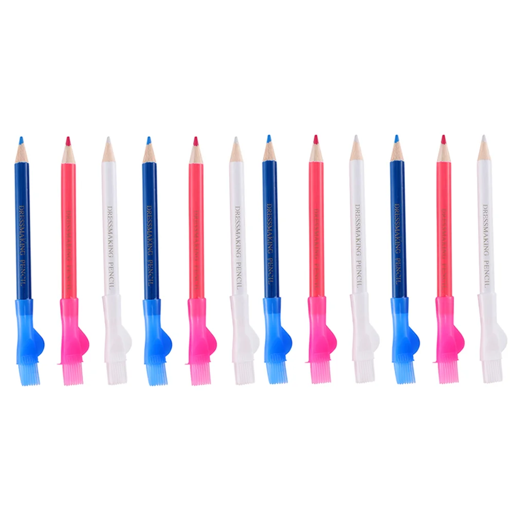 

12 Pcs Tailor Sewing Pencils Washable Markers Chalk Washable Chalk Markers Tailor Pen Tool Sewing Fabric Chalk
