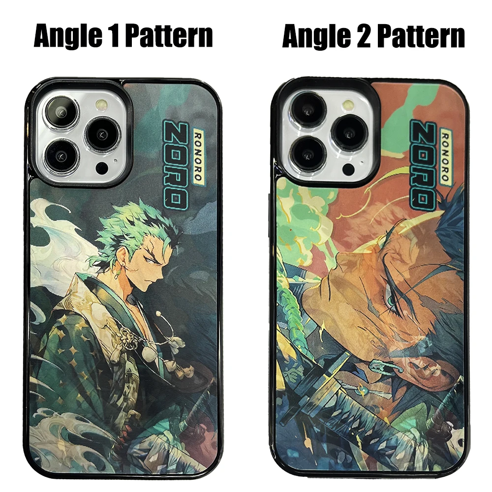 O-One Piece Roronoa Zoro 3D Changing Visual Phone Case с Magsafe для iPhone 16 15 14 13 12 Pro Max магнитная беспроводная