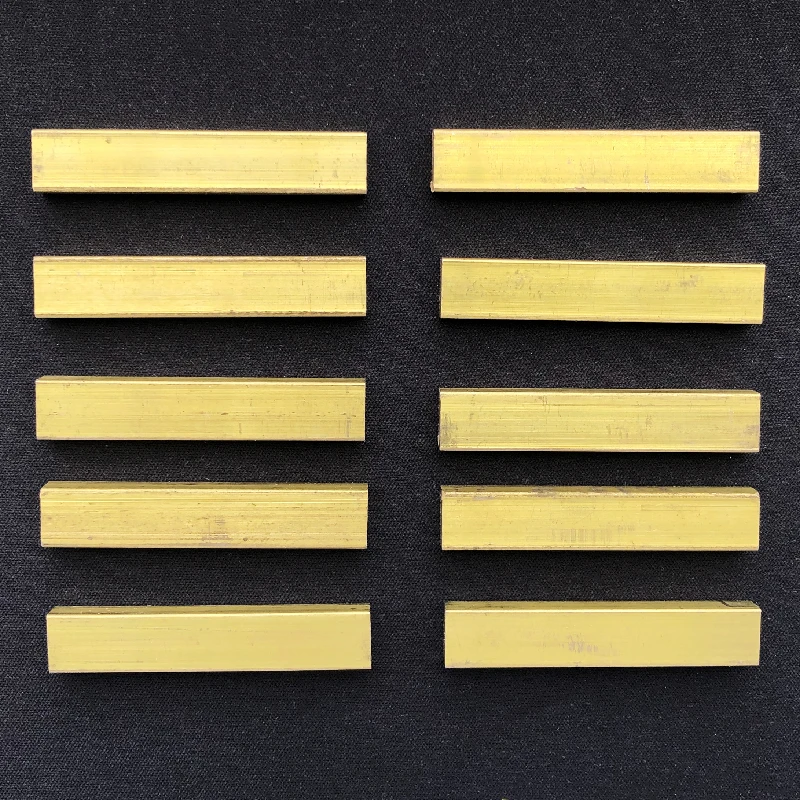 

10PCS BLANK Brass Nut for Guitar 55x6x10mm luthier saddle bridge H59
