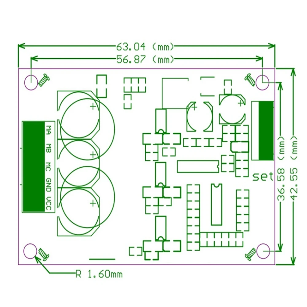 Плата привода бесщеточного двигателя Halla 500 Вт 15 А DC12-36 В регулировка скорости