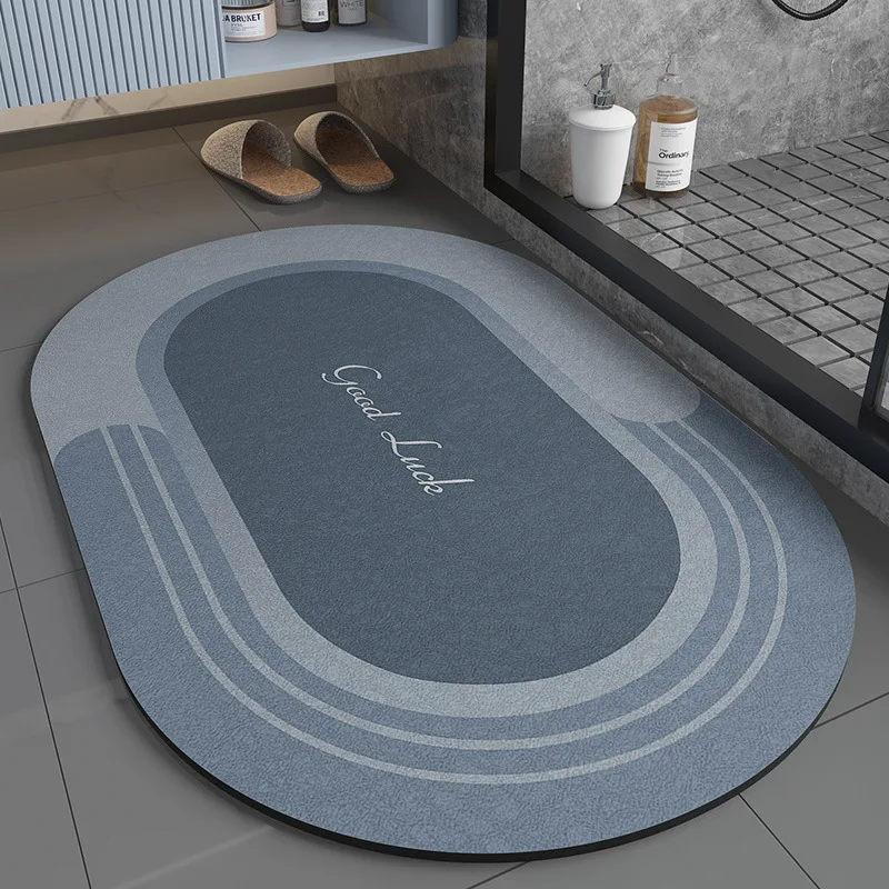 

Bathroom Mat Diatom Mud Soft Absorbent Foot Mat Bathroom Door Non-slip Carpet Household Bath Rug Bathroom Carpet Toilet Mat