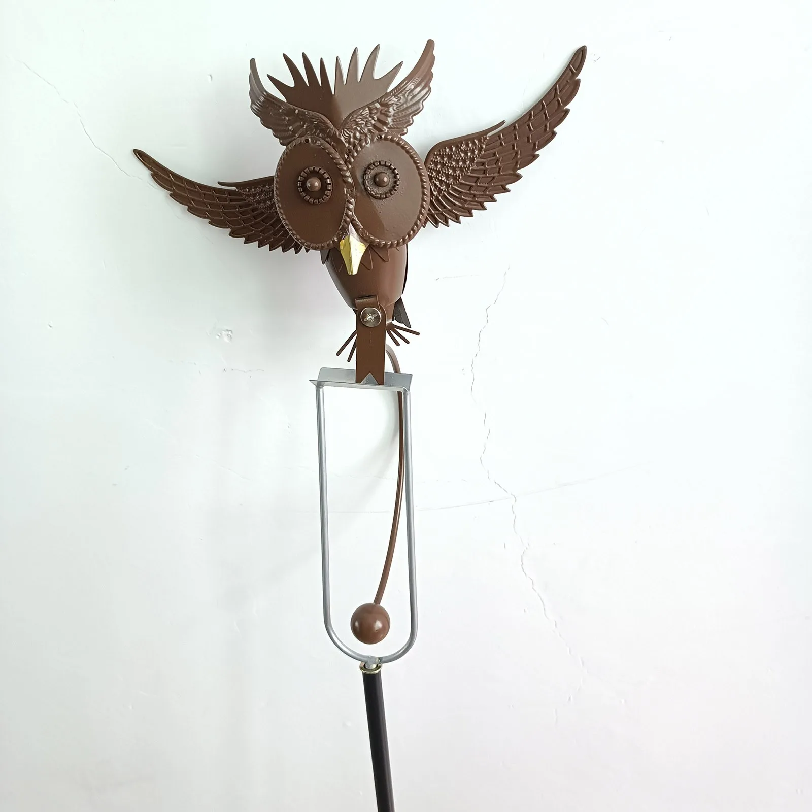 

Металлическая качалка в виде крыла, коричневая, Серая Сова, двор, качалка, ветер, круто-Гиг, сад, искусство, животные, украшения для дома и сад...
