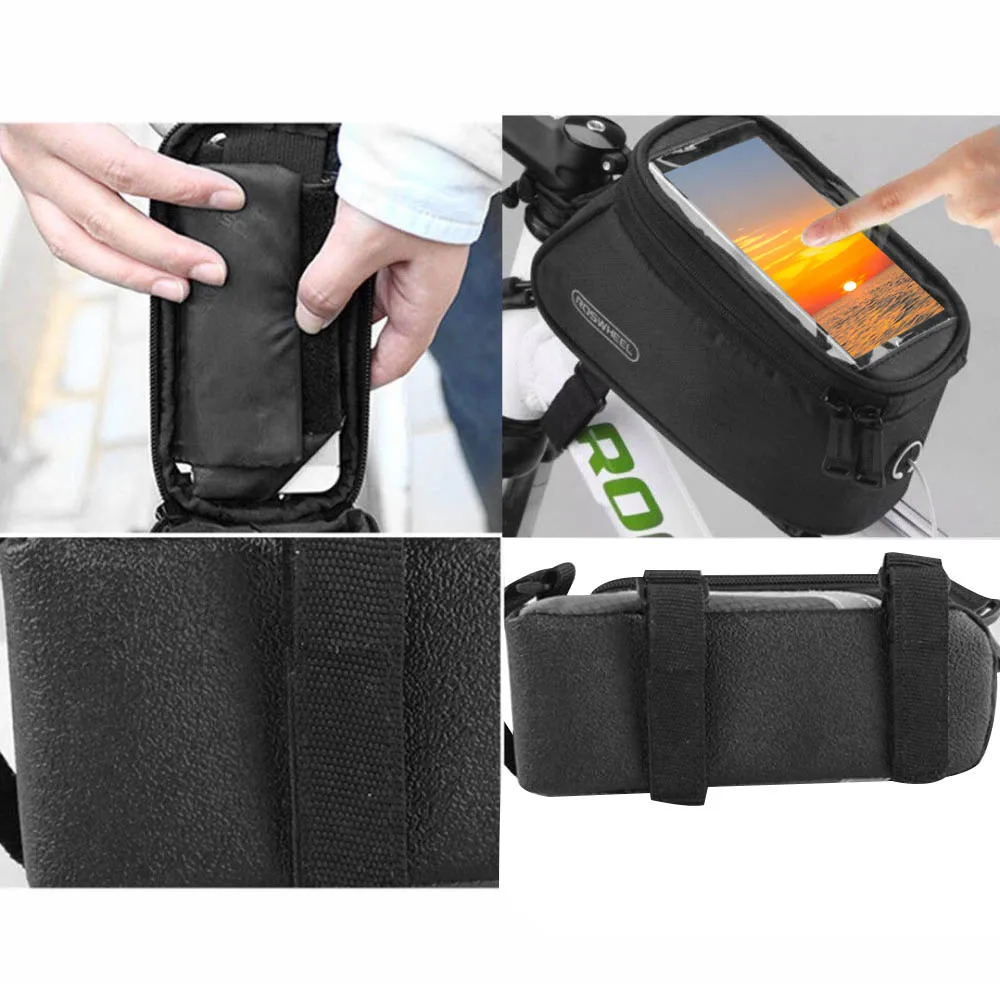 Велосумка ROSWHEEL с сенсорным экраном дождестойкая для горных велосипедов дорожных