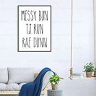 Грязная булочка T.J. Run Rae Dunn украшение для дома Momlife Messy Bun Холст Картина Rae Dunn настенная живопись для гостиной