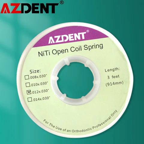 Ортодонтические пружины AZDENT Niti 012*0,30", 010*0,30"