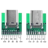 usb 3 1 type c female socket connector plug smt type with board